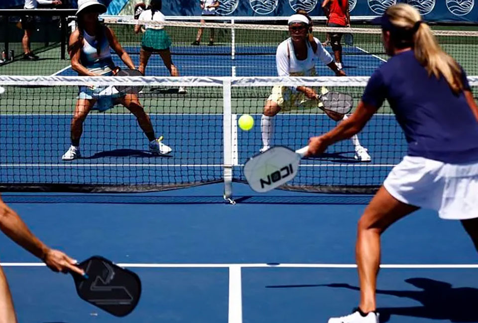 Image of people playing pickleball